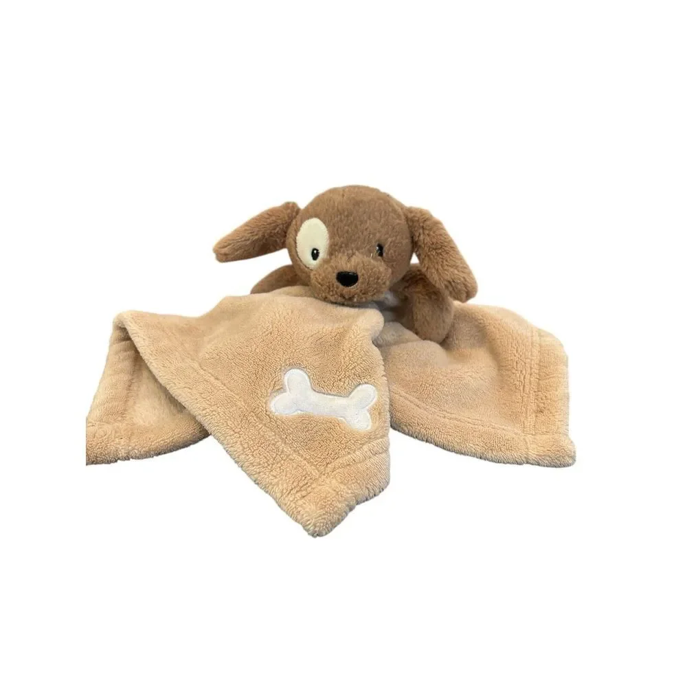 Lot of Lovey Security Blankets Soft Baby Dog Cow‎ Monkey Owl Plush Animals Clean